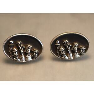 Vintage Barbershop Quartet Cuff Links Hickok Cufflinks